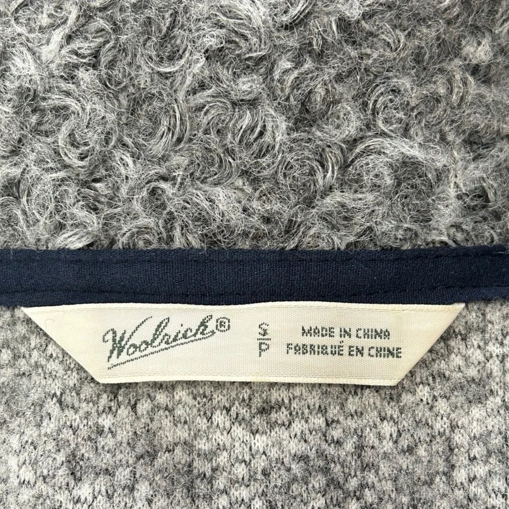 Woolrich Siskiyou Womens Grey Curly Sherpa‎ Fleece Full Zip Jacket Small